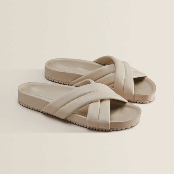 Zara Shoes - NWT Zara Sandals with Crossover Straps